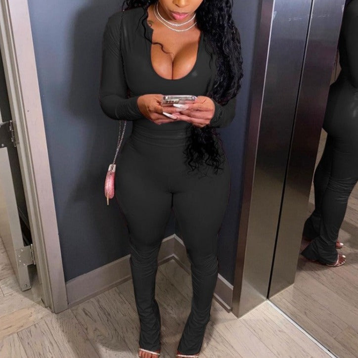 Conjunto de pantalón de cuero