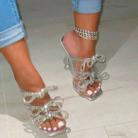 Rhinestone Goblet Heels.