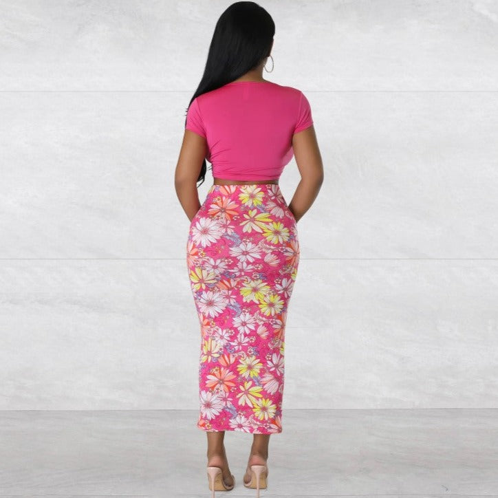 Floral Sunshine Skirt Set.