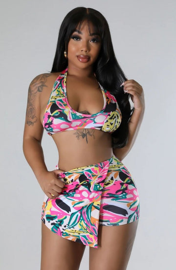 Conjunto de falda pantalón de dos piezas Sasha