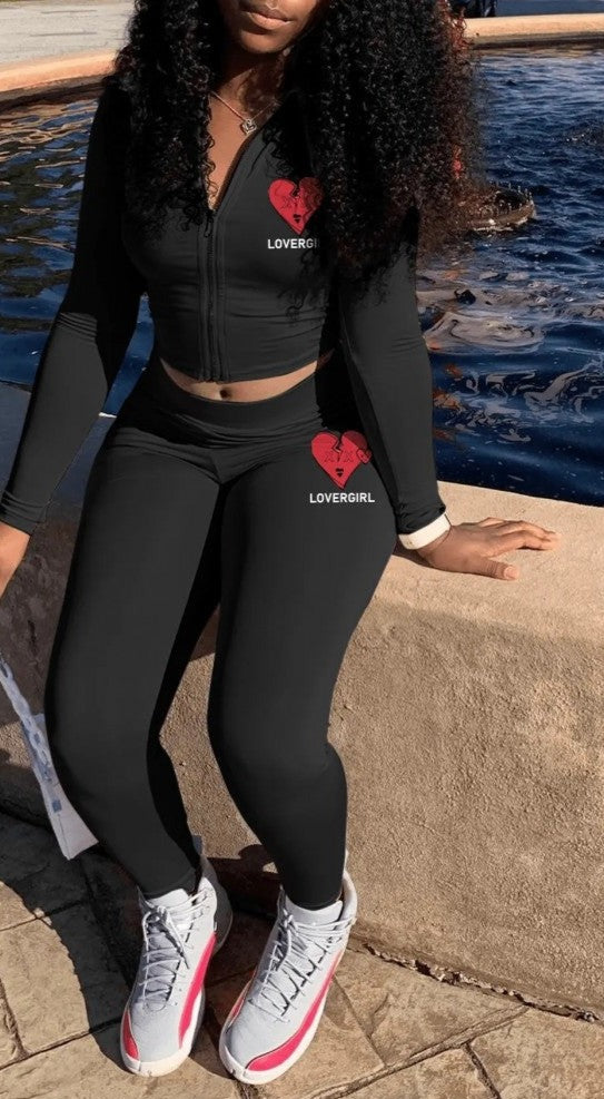 Conjunto de pantalón de dos piezas para chica amante
