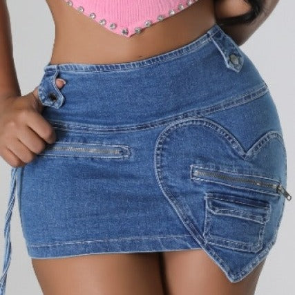 Jupe patchwork Love