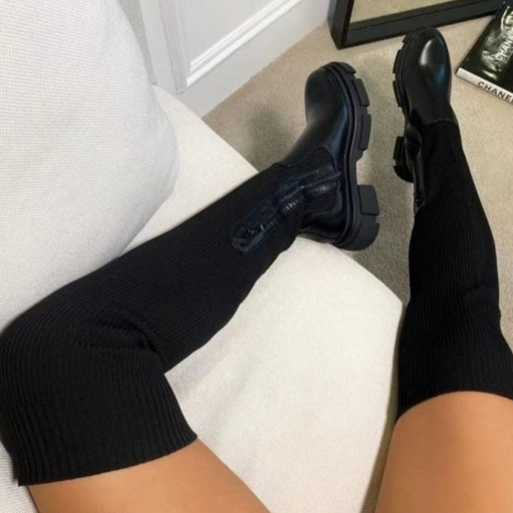 Bota de punto lunar 