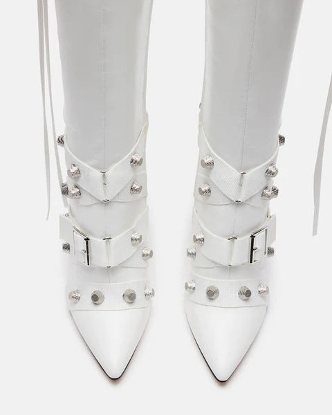 Rivet Belt Buckle Boots