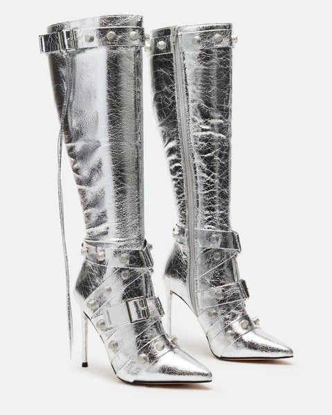 Rivet Belt Buckle Boots