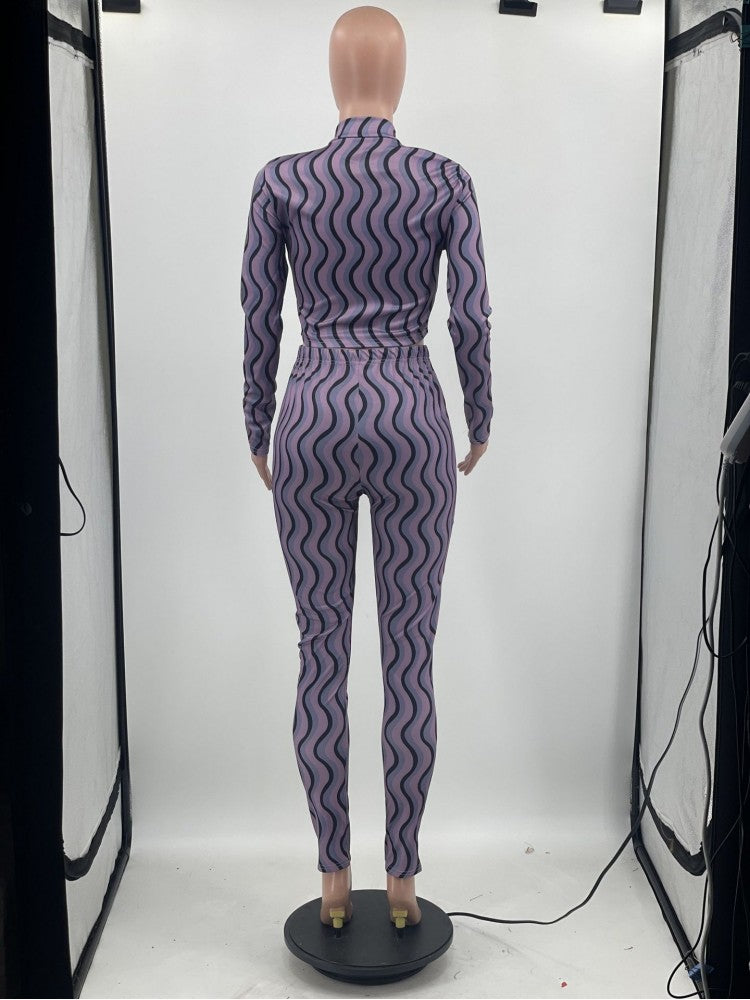 Conjunto de leggings cortos Ripple