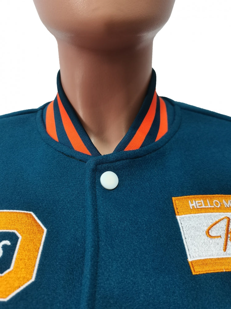 Chaqueta bordada de Plastics At Peace