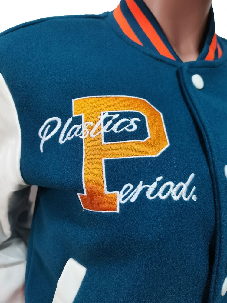 Chaqueta bordada de Plastics At Peace