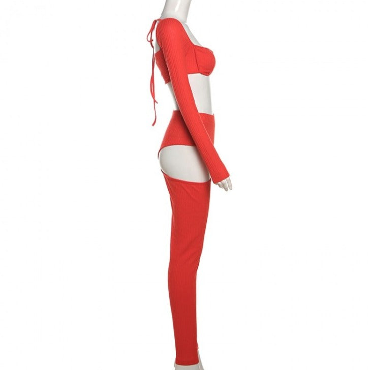 Conjunto de cintura alta LaceLuxe